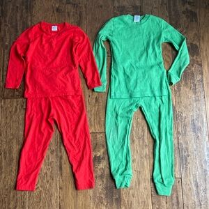 4T Red and Green Pajamas